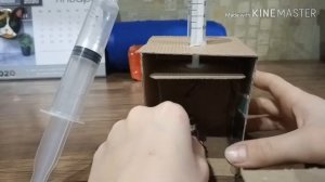 Гидравлический пресс своими руками из картона