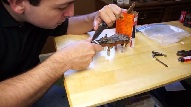 How To Repair A Worn Nut Or Bridge - Guitar, Banjo, Mandolin, & Violin смотреть онлайн