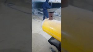 Покраска катеров лодок яхт акрилом полиуретаном гелькоутом