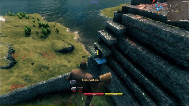 Building Hellheim Bridge - Valheim bridge build смотреть онлайн