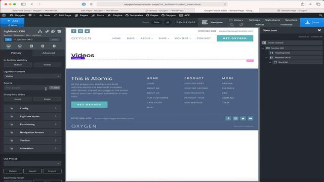 Opening ACF Repeater Videos in Lightboxes using OxyExtras смотреть онлайн