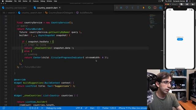 Flutter - Search Delegate en vivo смотреть онлайн