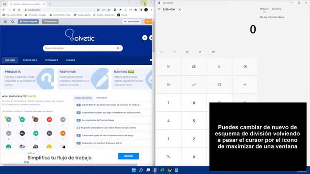 ➗ Dividir la Pantalla en Dos o Cuatro Windows 11 смотреть онлайн