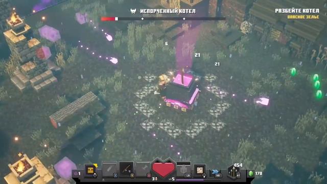 Minecraft Dungeons 4# Первый босс смотреть онлайн