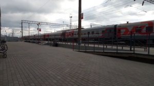 Прибытие поезда на станцию Придача (Воронеж-Южный). Поезд номер 34 Москва-Владикавказ