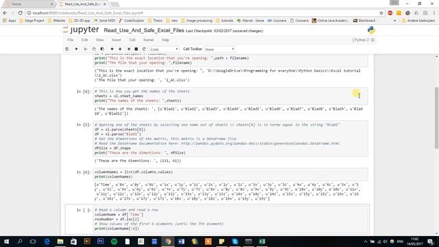 Read use and safe Excel files with Python смотреть онлайн