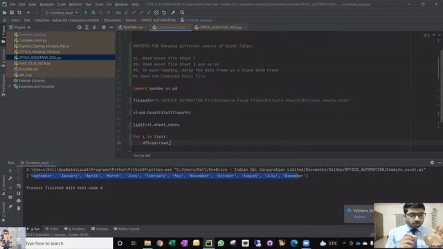 Combine/ Merge Different Excel Sheets| Own Program| Python and Pandas | Part 6 -b смотреть онлайн