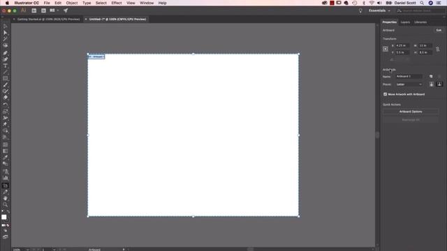 Начало работы с Illustrator и файлами упражнений — Adobe Illustrator 2018
