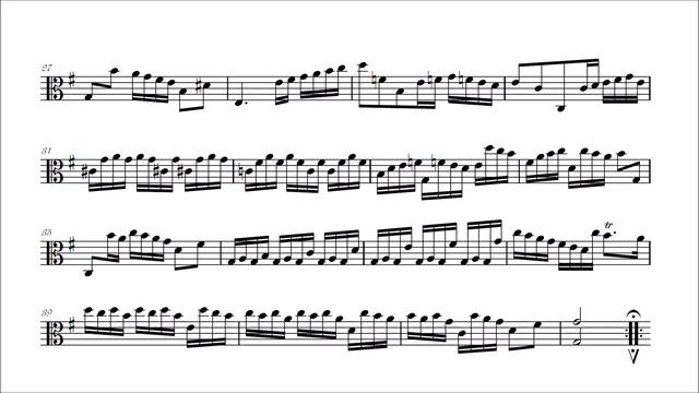 Bach - Cello Suite #1 for Viola (Score) смотреть онлайн