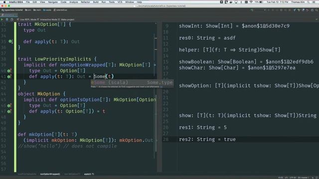SF Scala: Charles Ruhland and Thomas Kim, Shapeless смотреть онлайн