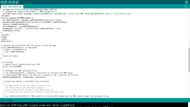 PWM Slider Bar Control on ESP32 ESP8266 WebServer | Control Brightness Of LEDs | Out of the Box IoT смотреть онлайн