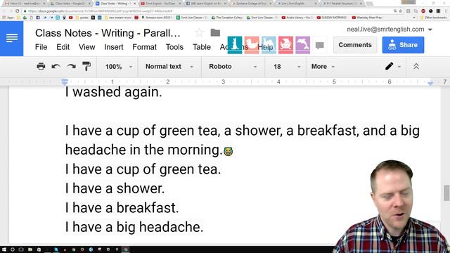 Writing: Parallel Structure - Upper-Intermediate English with Neal #29 смотреть онлайн