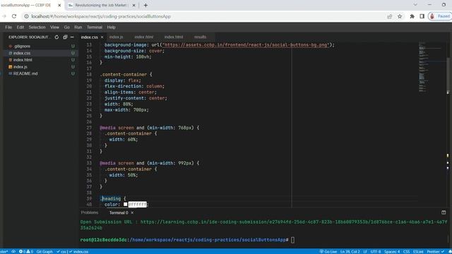 socialButtonsApp | CCBP IDE | Coding Practice 2 | React JS | #ccbp4 #nxtwave смотреть онлайн