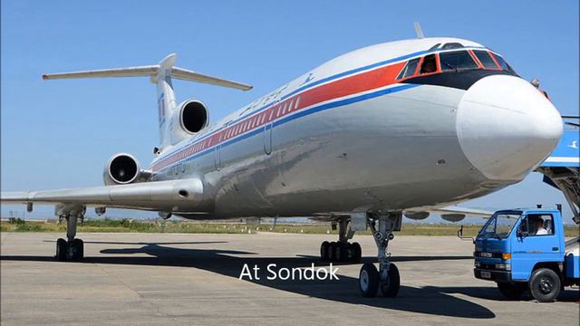 Joy flight on Air Koryo Tu-154 and Mil-17 смотреть онлайн