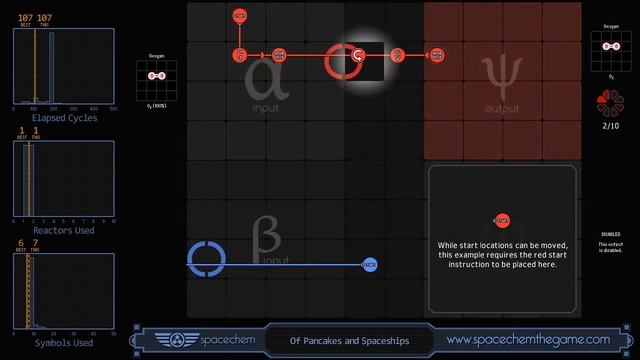SpaceChem - Pancakes & Spaceships - fastest with minimal symbols смотреть онлайн