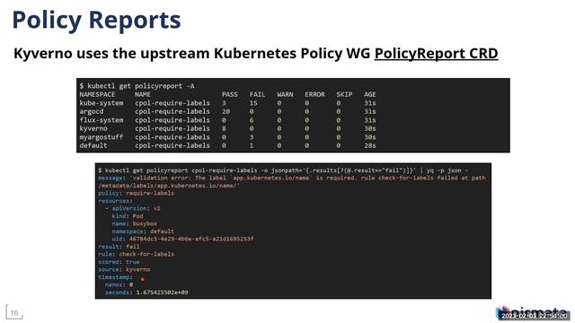 Kyverno Policy Reports смотреть онлайн