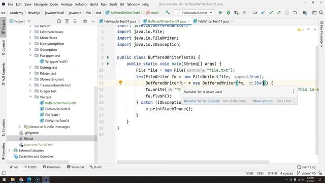 141 - Utility Classes - IO pt 04 - BufferedWriter смотреть онлайн