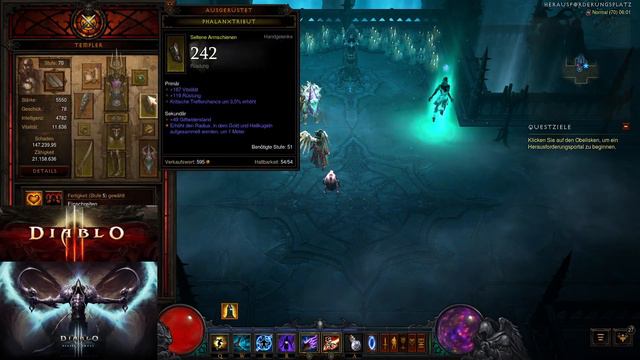 Diablo 3, 2.7.2, Season 25, EU Herausforderungsportal 249, Feuervogel Zauberin. смотреть онлайн