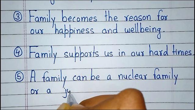 10 lines on importance of family essay | Essay on Importance of family in English | Value of family смотреть онлайн