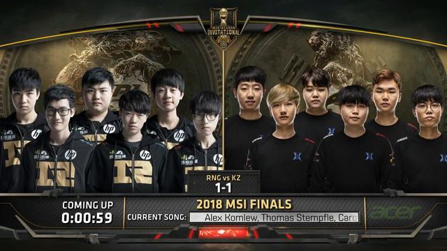 KING-ZONE DragonX vs Royal Never Give Up @ MSI 2018 FINALS смотреть онлайн
