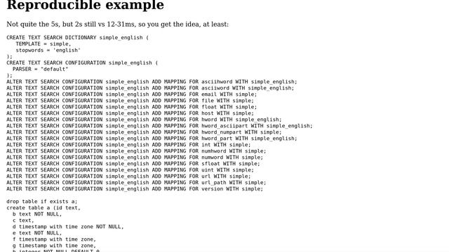 Databases: Slow PostgreSQL 9.6.5 query with LIMIT, but only for tsquery with no results смотреть онлайн