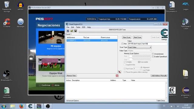 Pro Evolution Soccer 2017 Infinite money Cheat Engine смотреть онлайн