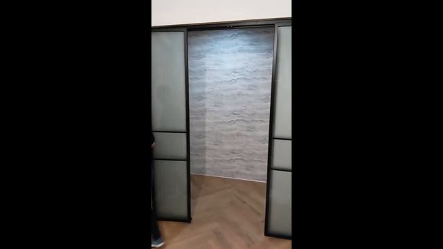 Алюминиевая распашная межкомнатная перегородка Слим смотреть онлайн