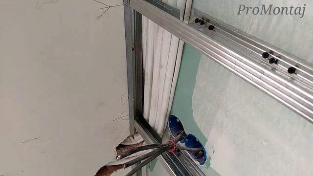 как сделать панель с подсветкой на стене, простой способ. Монтаж гипсокартона. смотреть онлайн