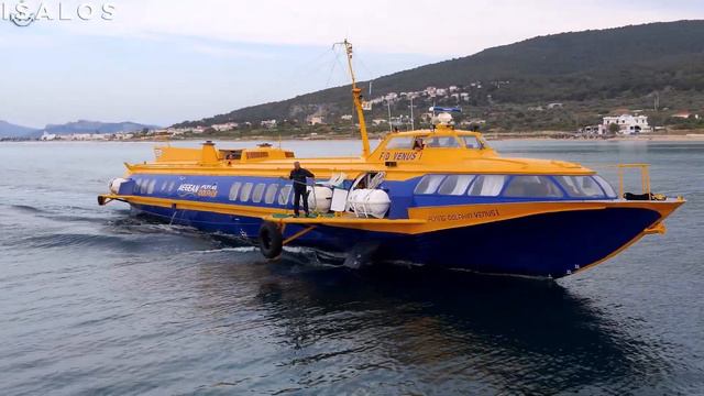 Flying Dolphin (F/D) Venus 1 – Ταχύτατη άφιξη στο Αγκίστρι (Arrival at the port of Agistri) смотреть онлайн