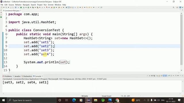 convert HashSet to ArrayList in java | Sundar смотреть онлайн