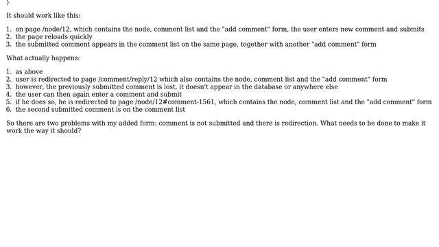 Drupal: Programmatically added comment form on node page doesn't work смотреть онлайн