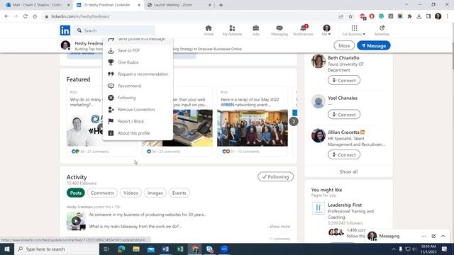 LinkedIn-Find out "About Profile" By Clicking Name смотреть онлайн