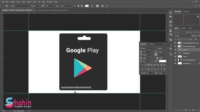 How To Create Google Play Gift Card Design photoshop Tutorial смотреть онлайн
