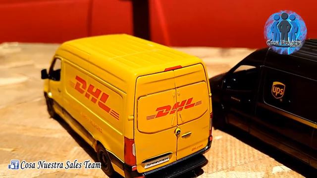 Camionetas Sprinter Mercedes Benz de DHL y UPS Esc. 1:48 смотреть онлайн