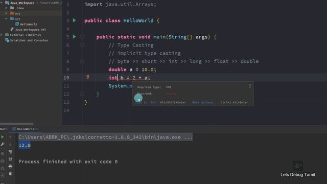 14 Type Casting | Java Tutorial for Beginners | Tamil смотреть онлайн