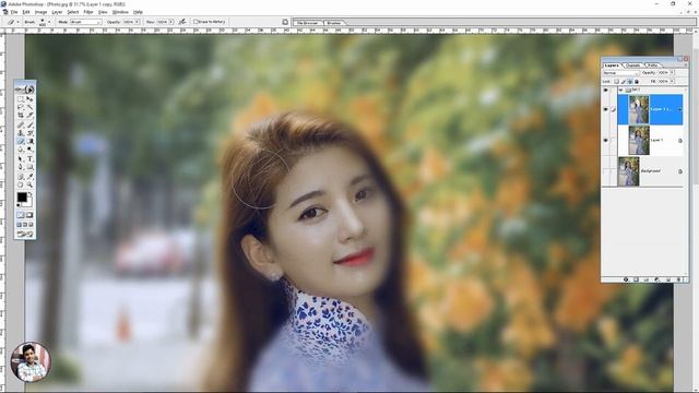 How to Make Background Blur in Photoshop 7.0 смотреть онлайн