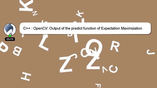 C++ : OpenCV: Output of the predict function of Expectation Maximization смотреть онлайн