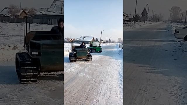 Самодельный гусеничный вездеход испытание. смотреть онлайн