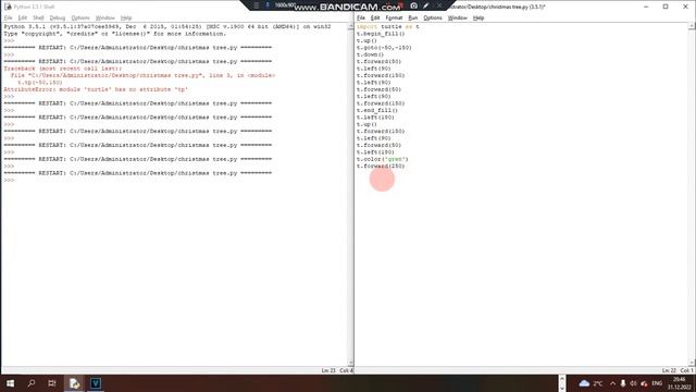 Как сделать ёлку в python смотреть онлайн