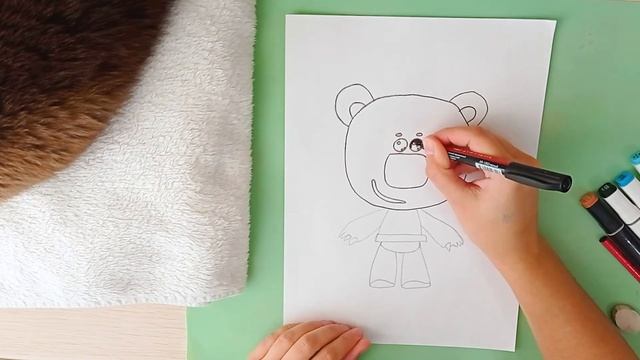 #22 Как нарисовать МИШКУ КЕШУ | РИСОВАЛКИНЫ смотреть онлайн