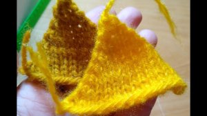 ТРЕУГОЛЬНИК ВЯЖЕМ СПИЦАМИ  НОВЫЙ МАСТЕР КЛАСС