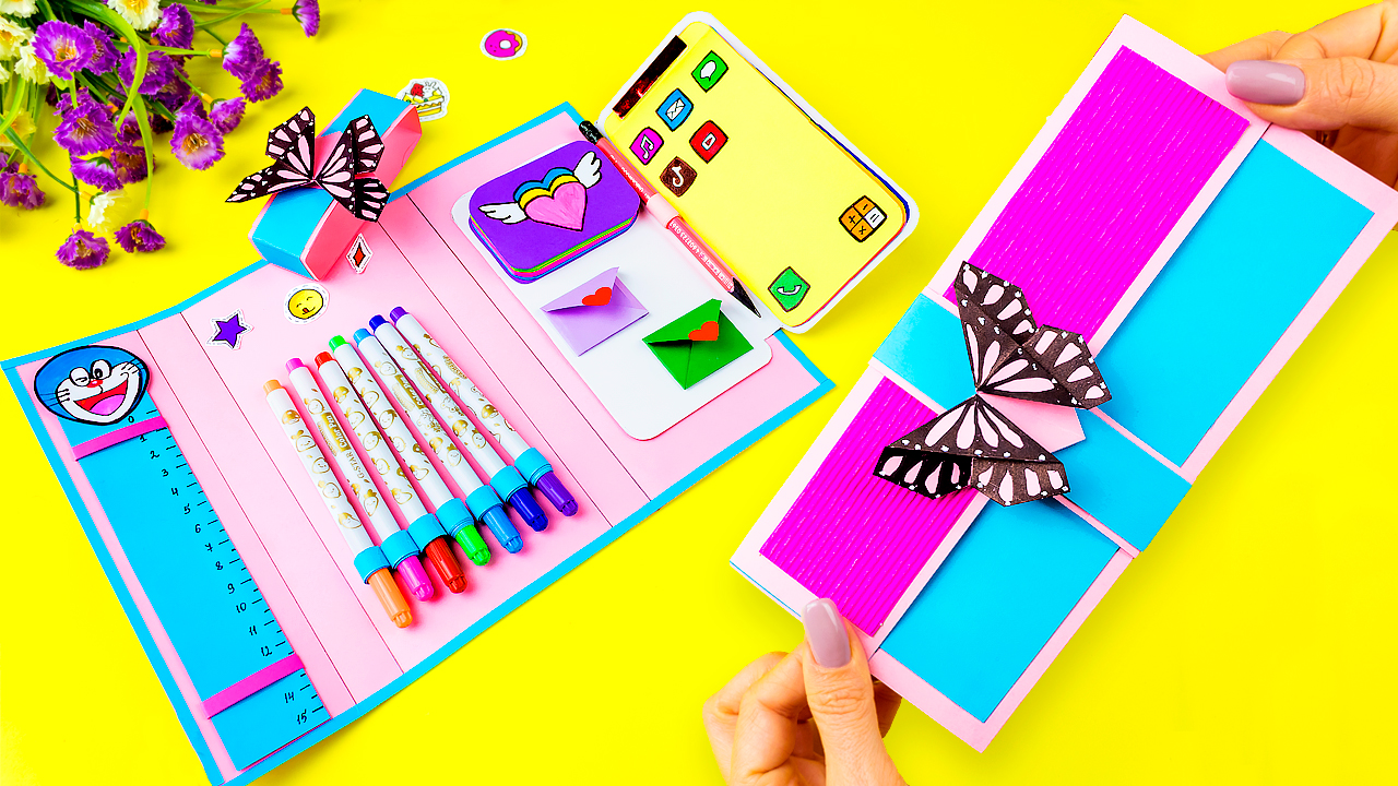 Лайфхаки для школы. Как сделать органайзер своими руками для канцелярии?