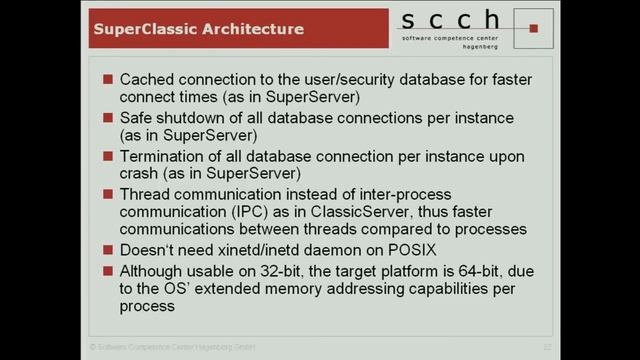 FBCon 10 session A16: Firebird 2.5 architectures comparison смотреть онлайн