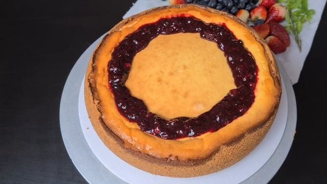 Творожный Чизкейк в Духовке и его Декор. Cottage Cheesecake In The Oven. смотреть онлайн