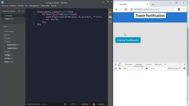 Cómo usar Notificaciones con Toastr Simple Javascript смотреть онлайн