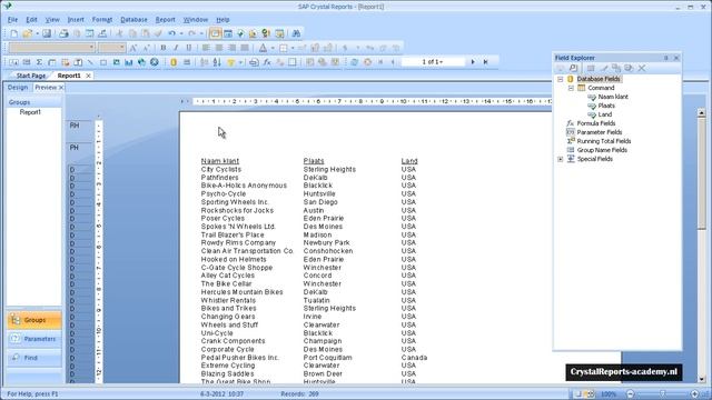 SQL query gebruiken in Crystal Reports via Add Command смотреть онлайн