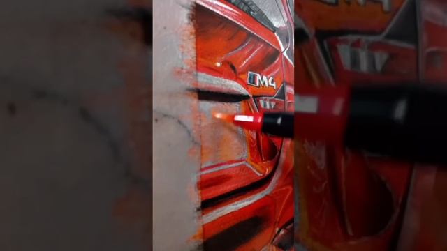 BMW M4 pencil color drawing ?. #art #drawing #painting #viral #shortsvideo #viral #artistartwork смотреть онлайн