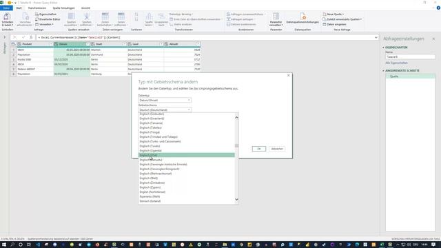 Excel Power Query USA Datumsformat richtig konvertieren смотреть онлайн