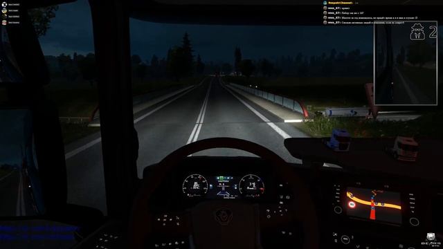 ? Стрим! Ночной конвой Euro Truck Simulator "ВТК" Bears от 09.09.2018г. ? смотреть онлайн