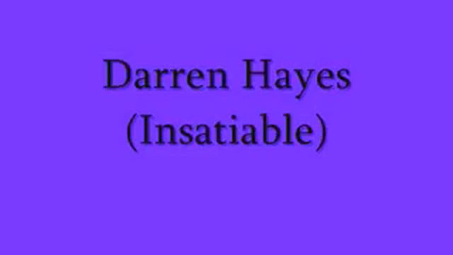 Insatiable (Darren Hayes) On Piano